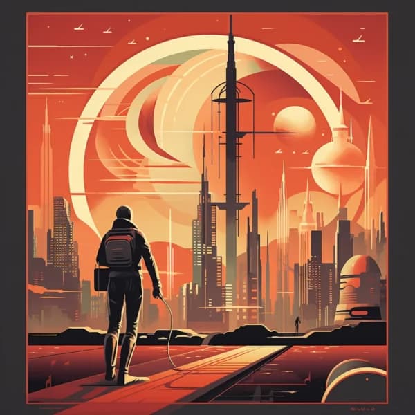 Midjourney Prompt: Vintage Cyberpunk Posters